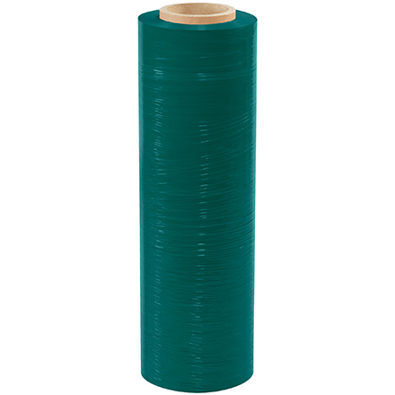 18'' x 59 Gauge x 1500' Green Color-Tinted Hand Stretch Film